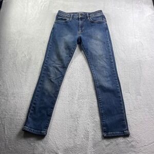 Ash & Erie Mens Slim Fit Jeans Medium Wash Blue Denim 28x28